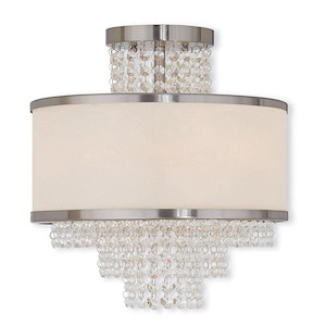 Prescott - 3 Light Semi-Flush Mount in Traditional Style - 13.75 Inches wide by 14.38 Inches high - 476911