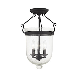 Jefferson - 3 Light Flush Mount in Traditional Style - 12 Inches wide by 17 Inches high - 397130