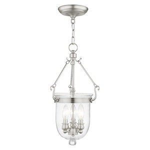 Jefferson - 3 Light Chain Lantern in Traditional Style - 10 Inches wide by 20 Inches high - 1029765