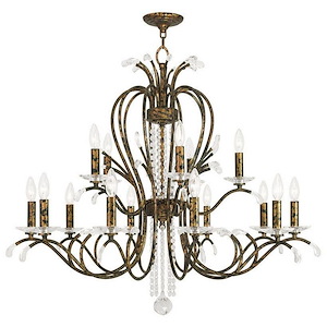 Serafina - 8 Light Chandelier in French Country Style - 33 Inches wide by 27.5 Inches high - 443978