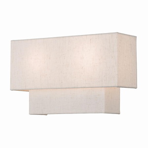 Claremont - 2 Light ADA Wall Sconce in New Traditional Style - 13 Inches wide by 8 Inches high - 614608