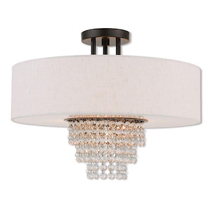 Carlisle - 2 Light Semi-Flush Mount in Contemporary Style - 11 Inches wide by 10.7 Inches high - 614601