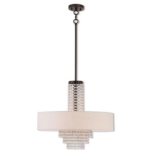 Carlisle - 4 Light Semi-Flush Mount in Contemporary Style - 18 Inches wide by 14.5 Inches high - 614598