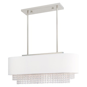 Carlisle - 3 Light Linear Chandelier in Contemporary Style - 12.25 Inches wide by 20.5 Inches high - 831744