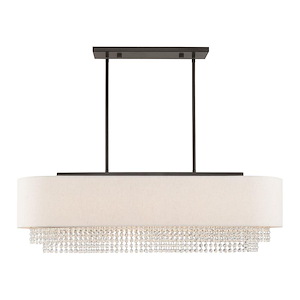 Carlisle - 5 Light Linear Chandelier in Contemporary Style - 12.25 Inches wide by 20.5 Inches high - 831745