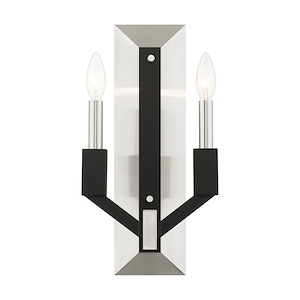Beckett - 2 Light ADA Wall Sconce in Industrial Style - 8 Inches wide by 16 Inches high - 1011997