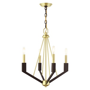 Beckett - 4 Light Mini Chandelier in Industrial Style - 18 Inches wide by 22.5 Inches high - 1011999