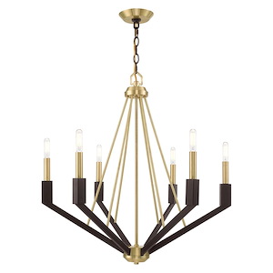 Beckett - 6 Light Chandelier in Industrial Style - 26 Inches wide by 27 Inches high - 831719
