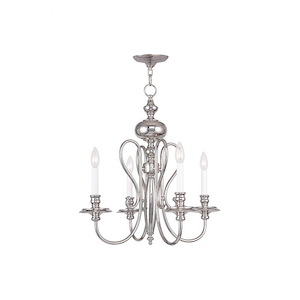 Caldwell - Four Light Chandelier in Traditional Style - 22 Inches wide by 22 Inches high - 397101
