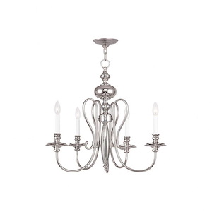 Caldwell - 4 Light Chandelier in Traditional Style - 22 Inches wide by 22 Inches high - 1029778