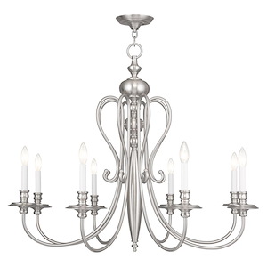 Caldwell - 8 Light Chandelier in Traditional Style - 35 Inches wide by 31.5 Inches high - 1029781
