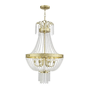 Valentina - 6 Light Pendant in French Country Style - 18.25 Inches wide by 32 Inches high - 476975