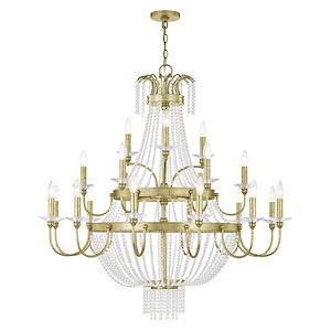 Valentina - 21 Light Foyer Chandelier in French Country Style - 42 Inches wide by 42.75 Inches high - 476970