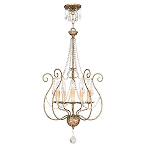 Isabella - 5 Light Chandelier in French Country Style - 24 Inches wide by 28.5 Inches high - 476965