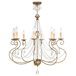 Isabella - 5 Light Foyer Chandelier in French Country Style - 18 Inches wide by 32.75 Inches high - 476963