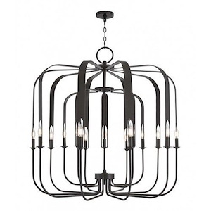 Addison - 15 Light Foyer Chandelier in Contemporary Style - 42 Inches wide by 41.5 Inches high - 676277