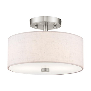Meridian - 2 Light Semi-Flush Mount in Modern Style - 11 Inches wide by 7.5 Inches high - 522812