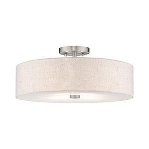 Meridian - 4 Light Semi-Flush Mount in Modern Style - 18 Inches wide by 8.13 Inches high - 522809