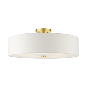 Meridian - 5 Light Semi-Flush Mount in Modern Style - 22 Inches wide by 9 Inches high - 1012172