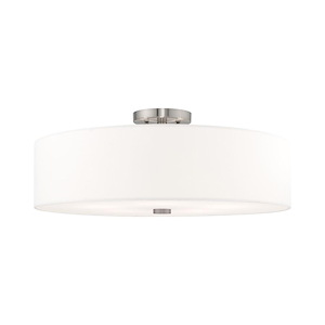 Meridian - 5 Light Semi-Flush Mount in Modern Style - 22 Inches wide by 9 Inches high - 831803