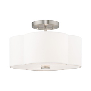 Chelsea - 2 Light Flush Mount in New Traditional Style - 13 Inches wide by 8.5 Inches high - 1220051