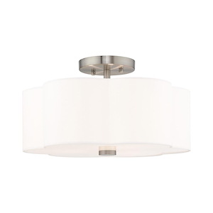 Chelsea - 3 Light Flush Mount in New Traditional Style - 15 Inches wide by 8.5 Inches high - 1220030