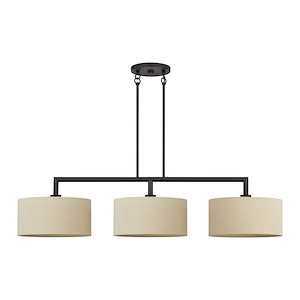 Bellingham - 3 Light Extra Large Linear Chandelier-21 Inch Tall and 14 Inch Wide - 1391717