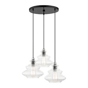 Everett - 3 Light Pendant-15 Inches Tall and 20 Inches Wide - 1305725