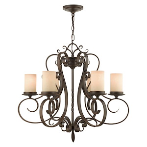 Millburn Manor - 6 Light Chandelier in French Country Style - 29.5 Inches wide by 26.5 Inches high - 397081