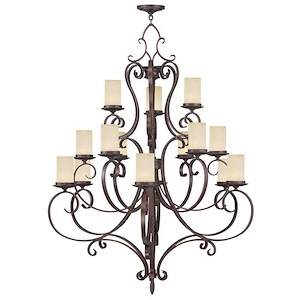 Millburn Manor - 8 Light Chandelier in French Country Style - 35.5 Inches wide by 31.5 Inches high - 397080