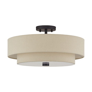 Bellingham - 4 Light Large Semi-Flush Mount-9 Inch Tall and 18 Inch Wide - 1391719