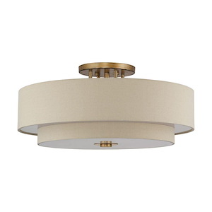 Bellingham - 6 Light Extra Large Semi-Flush Mount-13.5 Inch Tall and 30 Inch Wide - 1391807