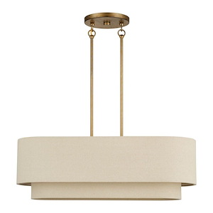 Bellingham - 3 Light Medium Linear Chandelier-19.5 Inch Tall and 10 Inch Wide - 1391722