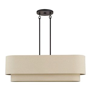 Bellingham - 4 Light Large Linear Chandelier-20.5 Inch Tall and 10 Inch Wide - 1391723