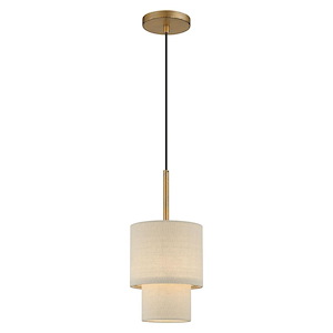 Bellingham - 1 Light Mini Pendant In Mid-Century Modern Style-21 Inches Tall and 7 Inches Wide - 1292218