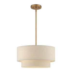 Bellingham - 3 Light Pendant In Mid-Century Modern Style-17 Inches Tall and 17 Inches Wide - 1292182