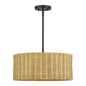 Weavington - 3 Light Pendant-16 Inch Tall and 18 Inch Wide - 1391817
