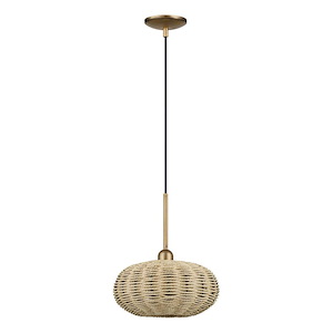 Summervine - 1 Light Pendant-20 Inch Tall and 12 Inch Wide - 1391826