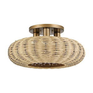 Summervine - 3 Light Large Semi-Flush Mount-8 Inch Tall and 18 Inch Wide - 1391831