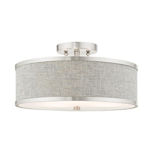 Park Ridge - 3 Light Semi-Flush Mount in Modern Style - 15 Inches wide by 7.5 Inches high - 1012233