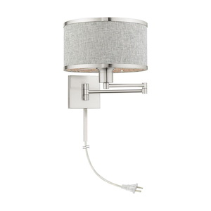 Park Ridge - 1 Light Swing Arm Wall Mount in Modern Style - 11 Inches wide by 11.5 Inches high - 1012232