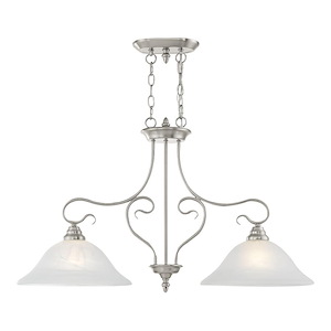 Coronado - 2 Light Island in Traditional Style - 13 Inches wide by 21.25 Inches high - 1220074