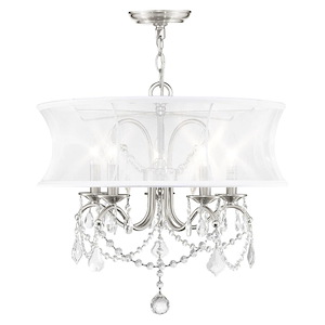 Newcastle - 5 Light Chandelier in Glam Style - 20 Inches wide by 18.5 Inches high - 1029790