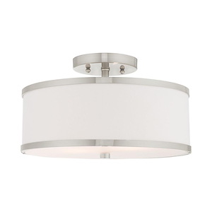 Park Ridge - 2 Light Semi-Flush Mount in New Traditional Style - 13 Inches wide by 8 Inches high - 415370
