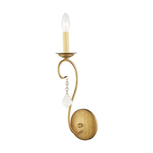 Chesterfield/Pennington - 1 Light Wall Sconce in French Country Style - 4.75 Inches wide by 17 Inches high - 1029791