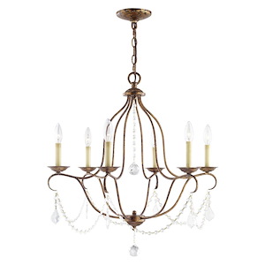 Chesterfield - 6 Light Chandelier in French Country Style - 25 Inches wide by 26 Inches high - 1029795