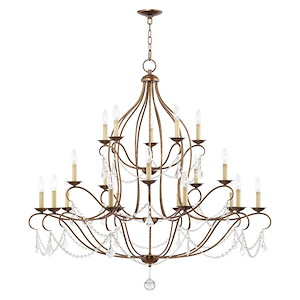 Chesterfield - 20 Light Chandelier in French Country Style - 46 Inches wide by 45.5 Inches high - 1029801