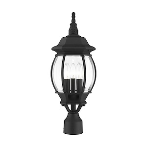 Frontenac - 3 Light Outdoor Post Top Lantern in Traditional Style - 8.5 Inches wide by 21 Inches high - 190266