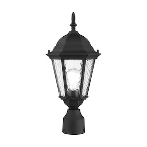 Hamilton - 1 Light Outdoor Post Top Lantern in Traditional Style - 8 Inches wide by 18 Inches high - 476936