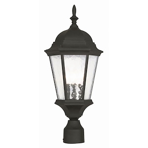 Hamilton - 3 Light Outdoor Post Top Lantern in Traditional Style - 9.5 Inches wide by 21 Inches high - 476933